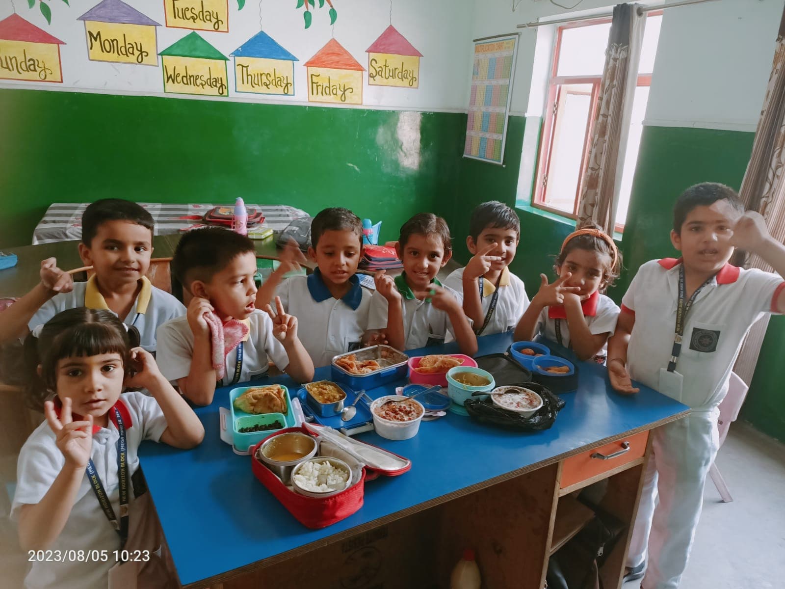 Junior Classroom. Learning, laughter, and lunch break